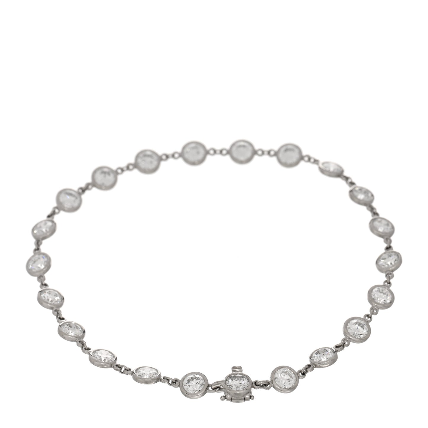 Platinum Diamond 3.90ctw Diamonds by the Yard Tennis Bracelet