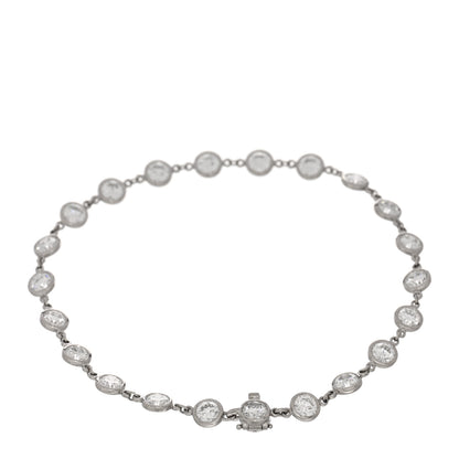 Tiffany Platinum Diamond 3.90ctw Diamonds by the Yard Tennis Bracelet 2 of 4