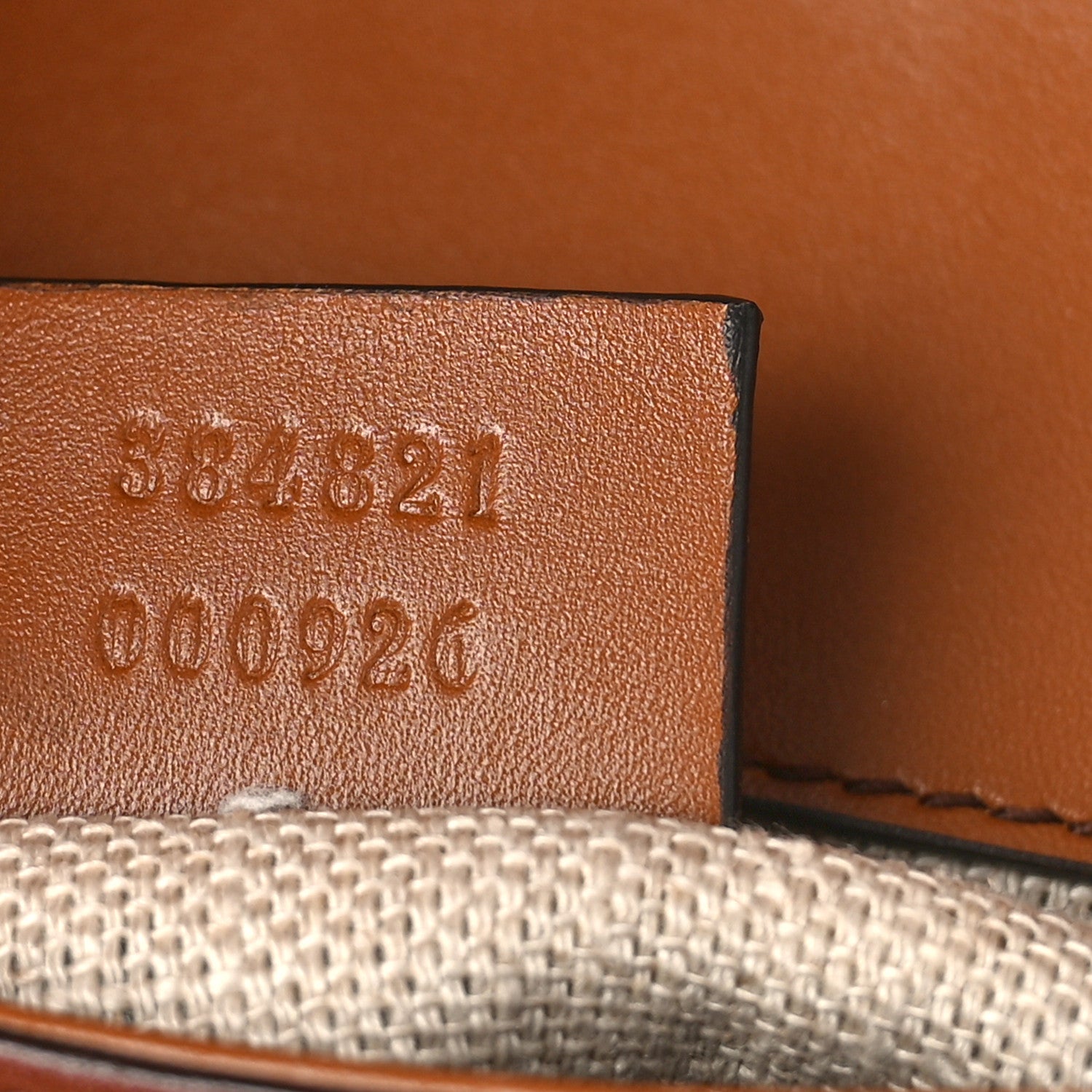 Gucci Monogram Small Lady Web Shoulder Bag Beige Cuir 7 of 12