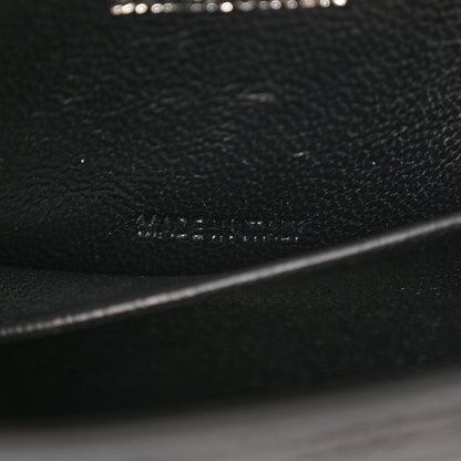 Balenciaga Shiny Calfskin Monochrome Crocodile Embossed Small Hourglass Evening Chain Bag Black 7 of 12