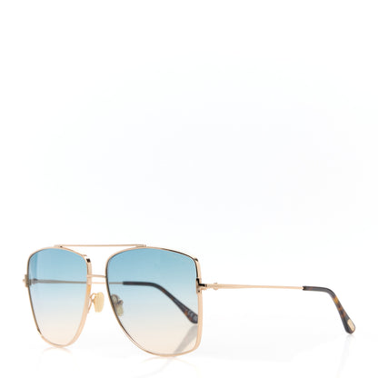 Tom Ford Reggie Aviator Sunglasses TF838 Shiny Rose Gold 1 of 8