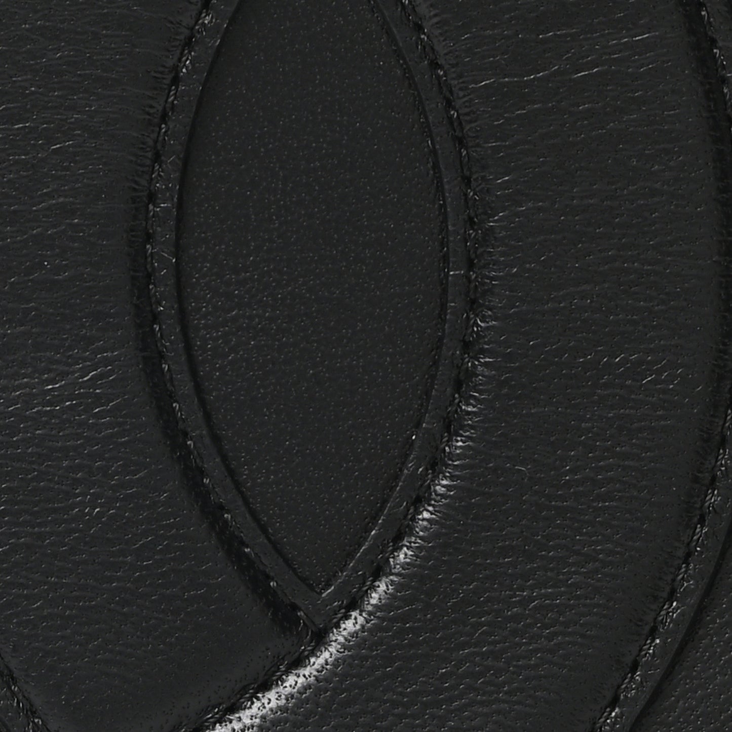 Lambskin CC Mania Waist Belt Bag Black