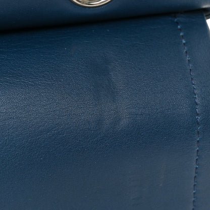 Chanel Patent Quilted Medium Double Flap Navy 12 of 13