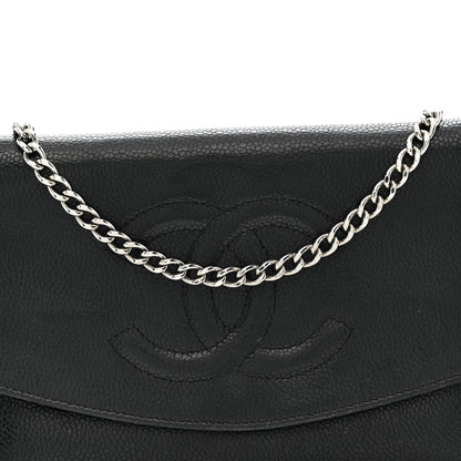 Chanel Caviar Timeless CC Wallet On Chain WOC Black 9 of 18