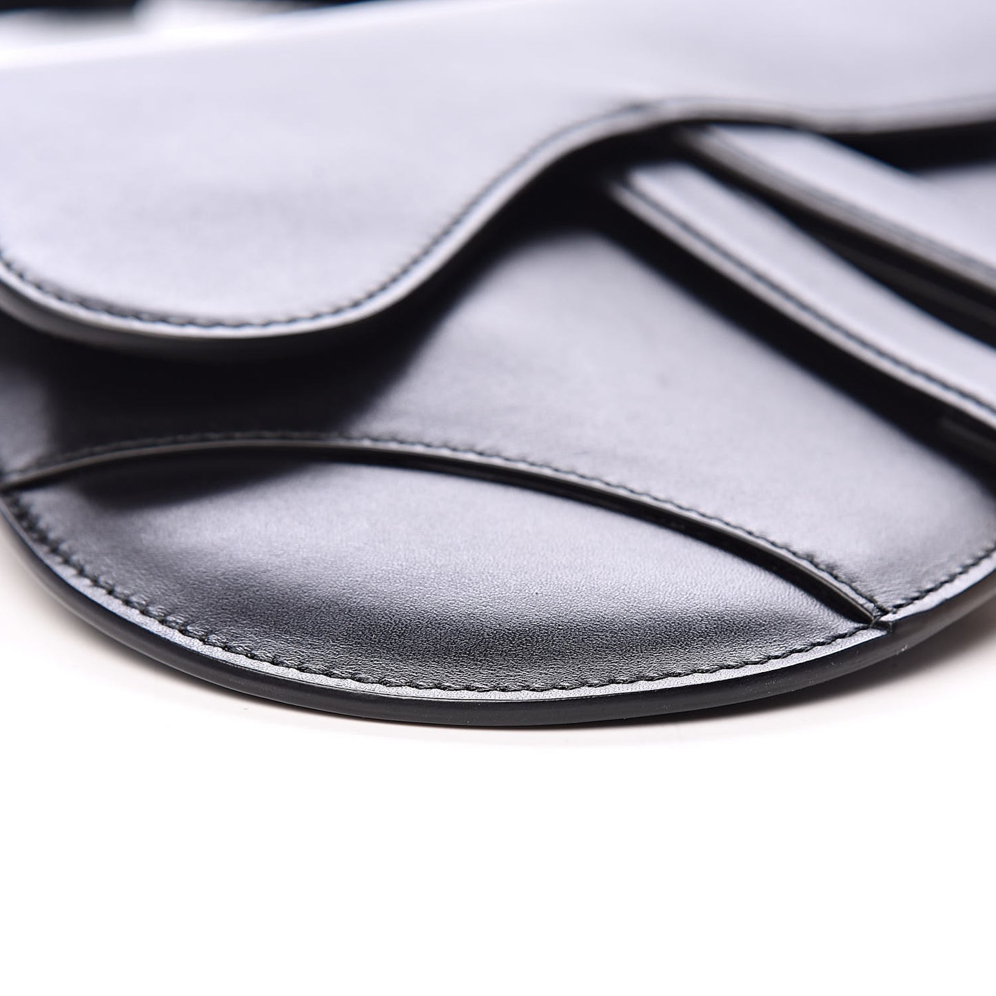 Calfskin Saddle Belt Bag Black
