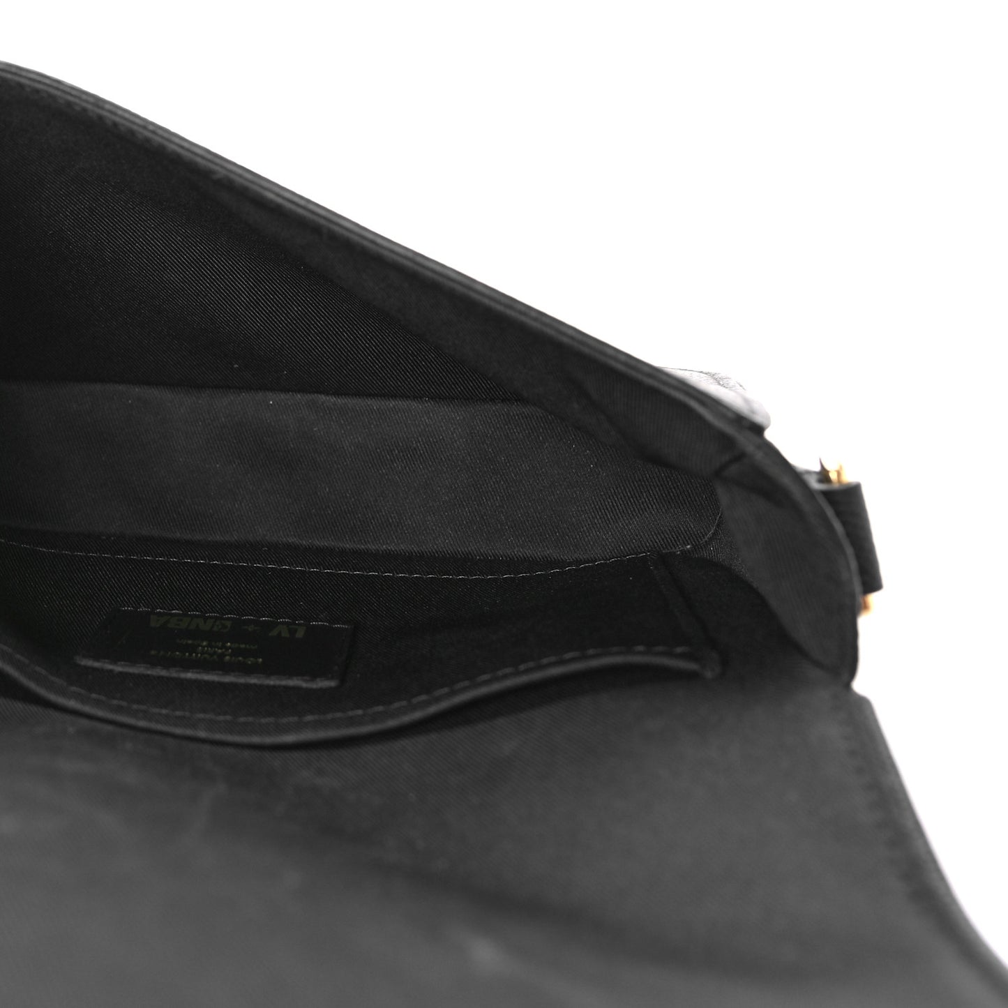 x NBA Grained Calfskin Monogram Studio Messenger Black