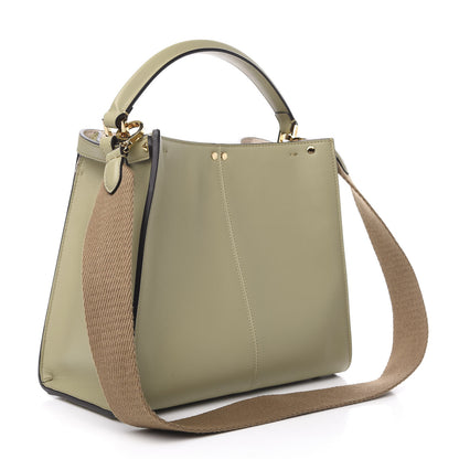 Fendi Vitello Seta Century Medium Peekaboo X-Lite Mandorlo Blueberry 4 of 9