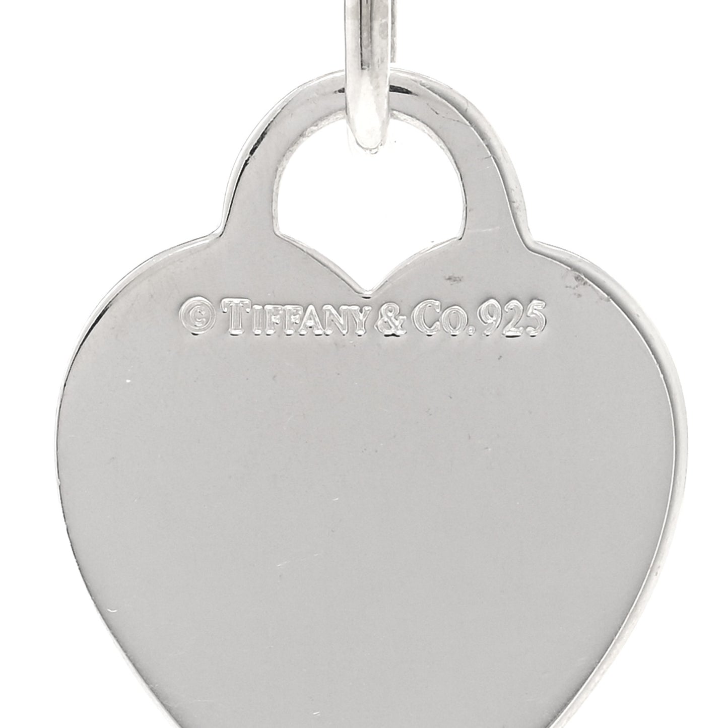 Sterling Silver Heart Tag Toggle Necklace