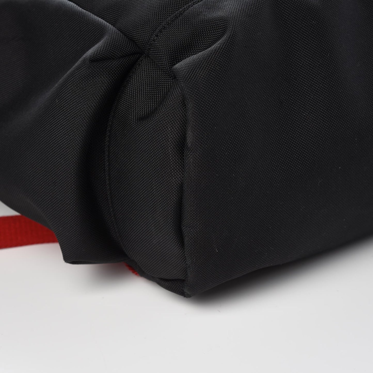 Techno Canvas Web Drawstring Backpack Black