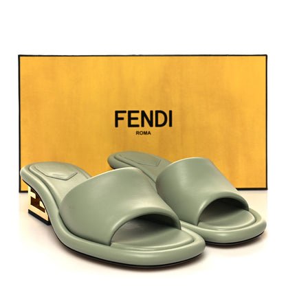 Fendi Nappa Baguette 60mm Slide Sandals 37 Musk 8 of 8