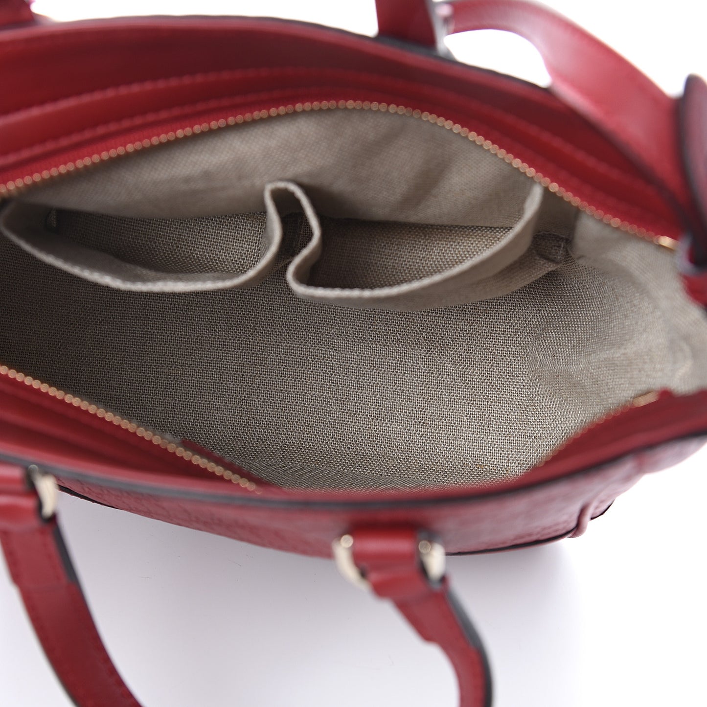Microguccissima Small Bree Tote Red