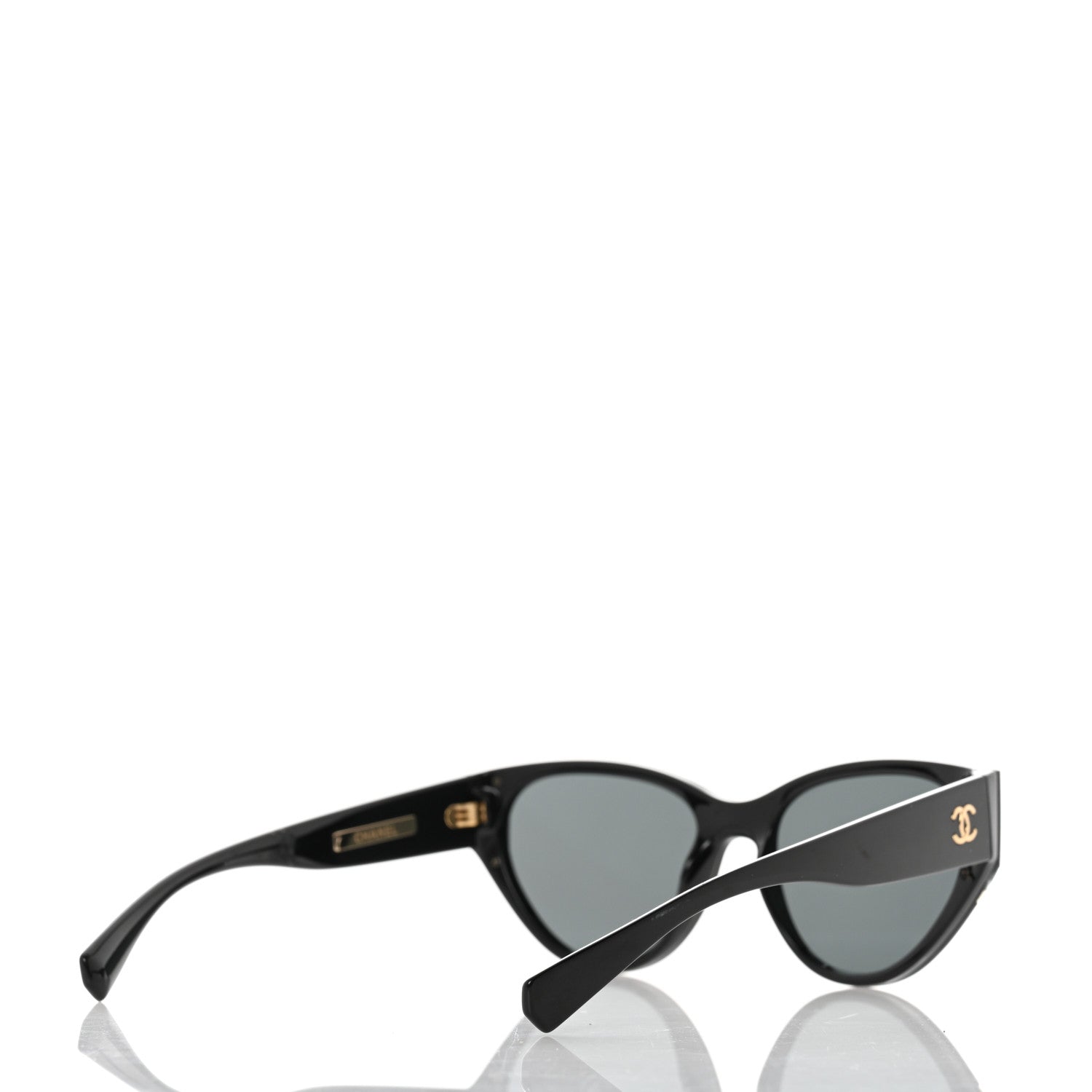 Chanel Acetate Cat Eye Sunglasses 6054 Black 4 of 6