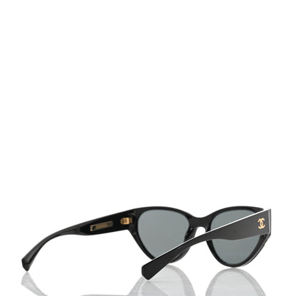 Chanel Acetate Cat Eye Sunglasses 6054 Black 4 of 6
