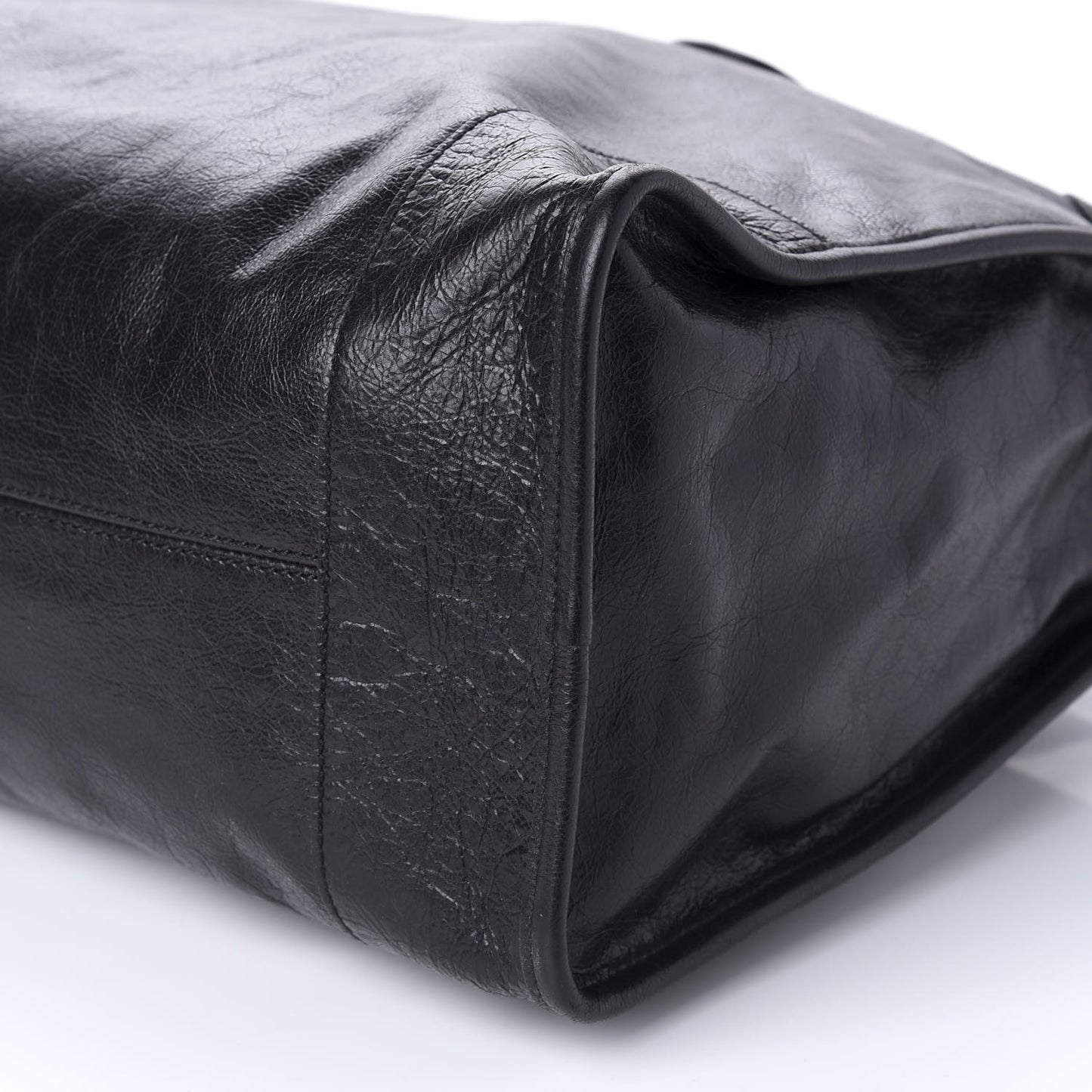 Fluffy Calfskin Morpheus Weekender Duffle Black