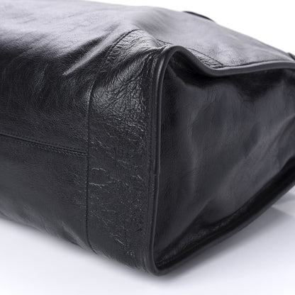 Gucci Fluffy Calfskin Morpheus Weekender Duffle Black 7 of 10