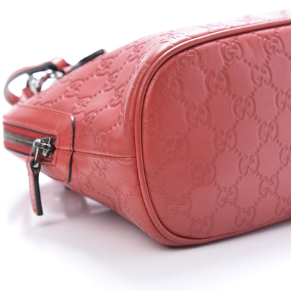 Gucci Guccissima Mini Dome Bag Red 10 of 13