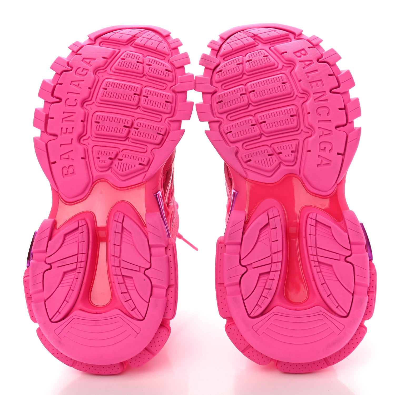 Balenciaga Rubber Mesh Monocolor Womens Track.2 Open Sneakers 36 Fluo Pink 5 of 9
