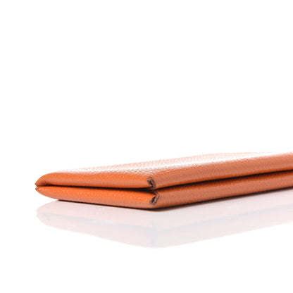 Hermes Epsom Calvi Card Case Orange 6 of 11