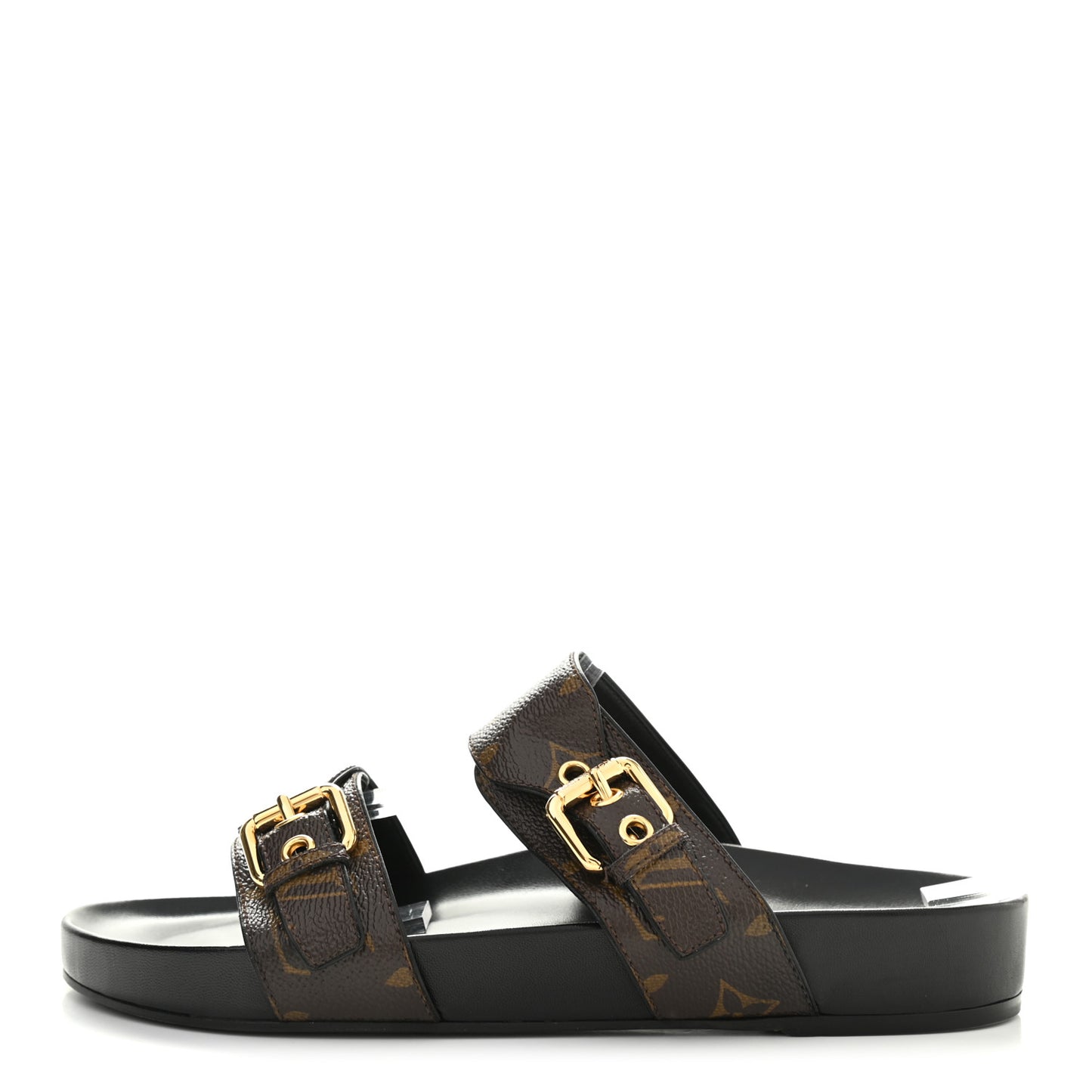 Monogram Bom Dia Mule Sandals 39.5 Black
