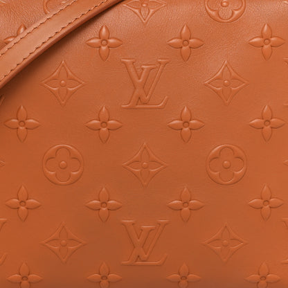 Louis Vuitton Calfskin Debossed Monogram Side Trunk Tan 7 of 10