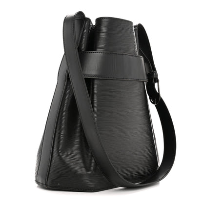 Louis Vuitton Epi Sac D'epaule Black 3 of 16