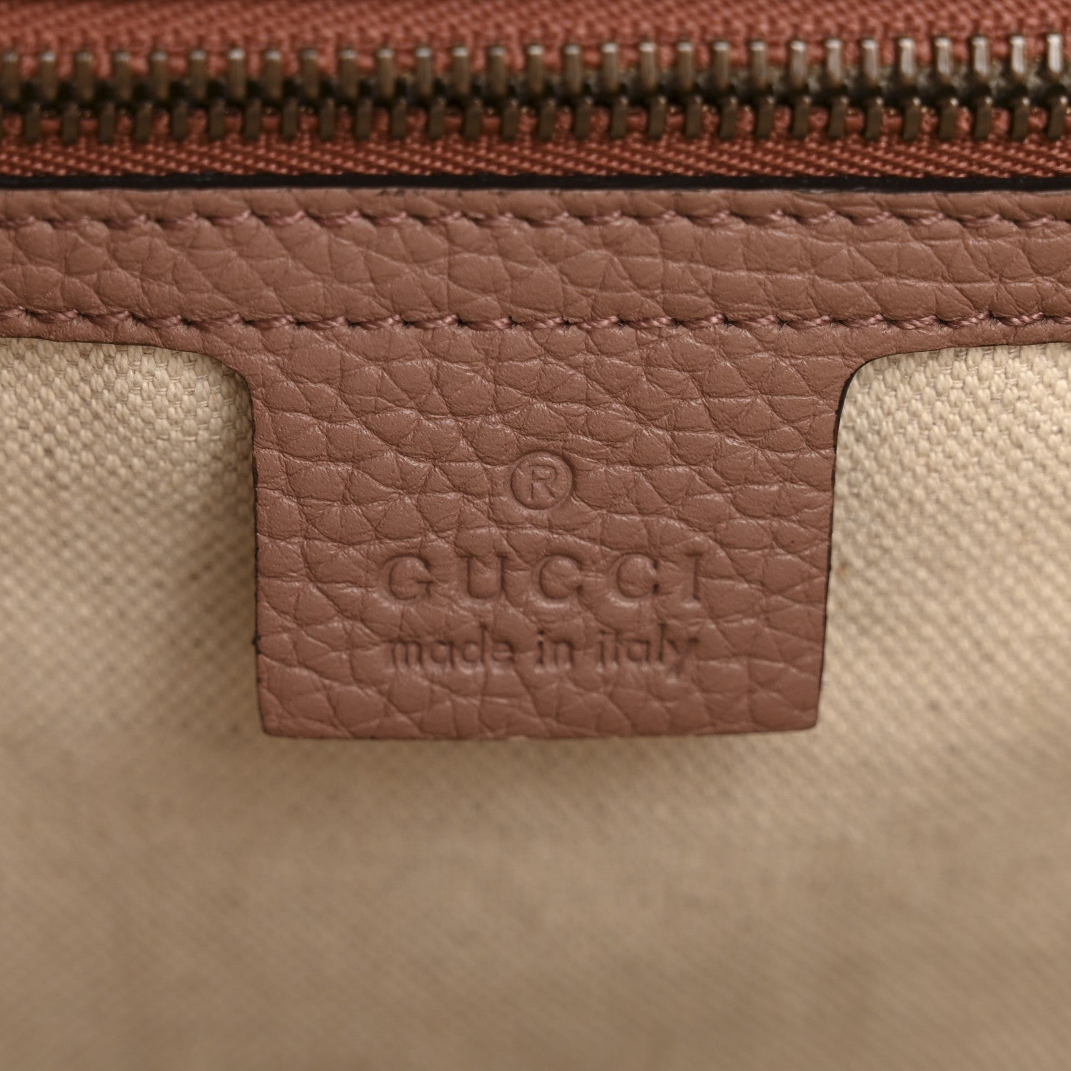 Gucci Calfskin Small GG Marmont Top Handle Bag Rosy Phard 6 of 13