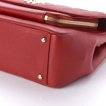 Chanel Caviar Quilted Large Business Affinity Flap Red 7 of 11