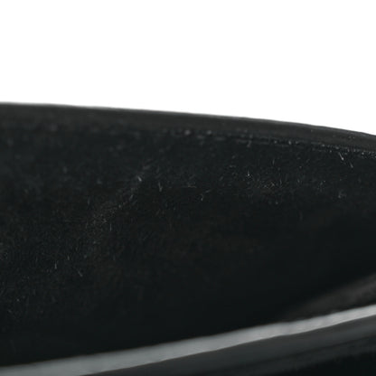 Saint Laurent Calfskin Crocodile Embossed Medium Monogram Sunset Black 11 of 13