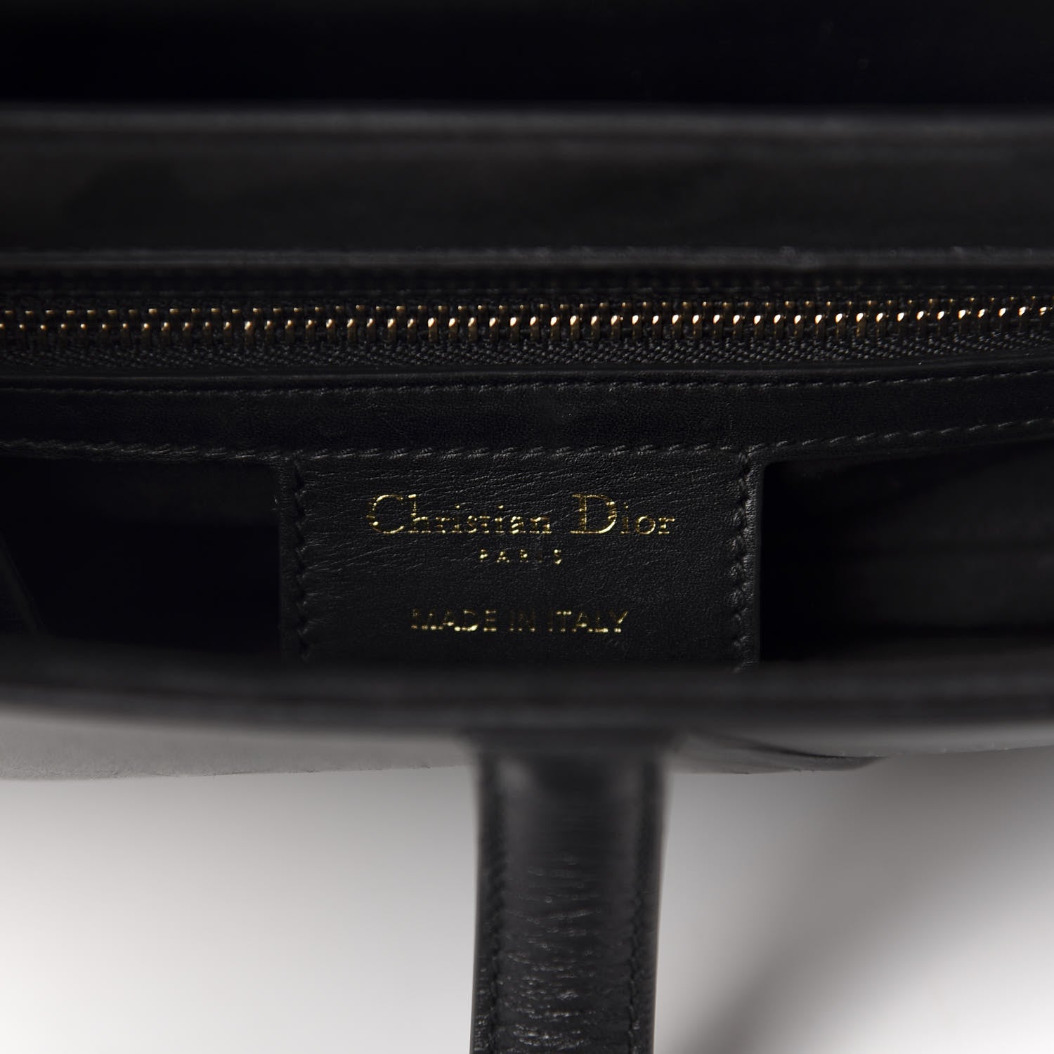 Christian Dior Calfskin Saddle Bag Black 8 of 11