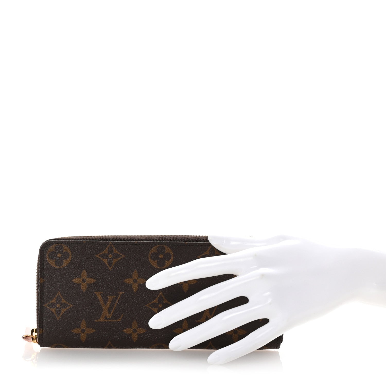 Louis Vuitton Monogram Clemence Wallet Rose Ballerine 2 of 7