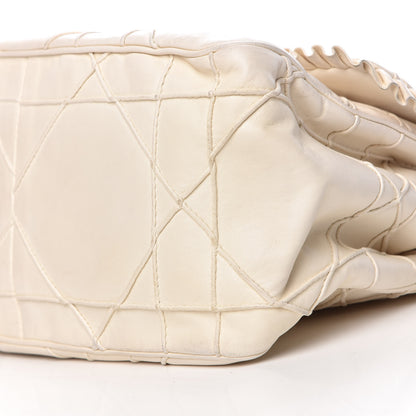 Christian Dior Calfskin Cannage Fringe Small Miss Dior Flap White 11 of 12
