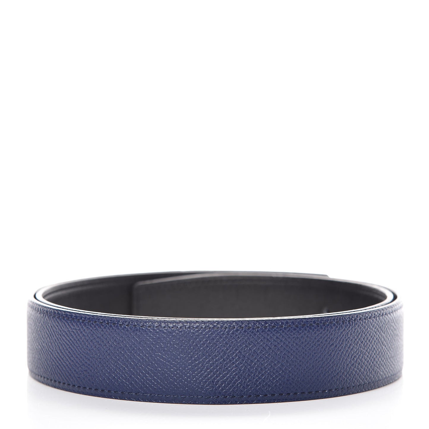 Swift Epsom 32mm Reversible Belt Strap 90 Black Bleu Saphir