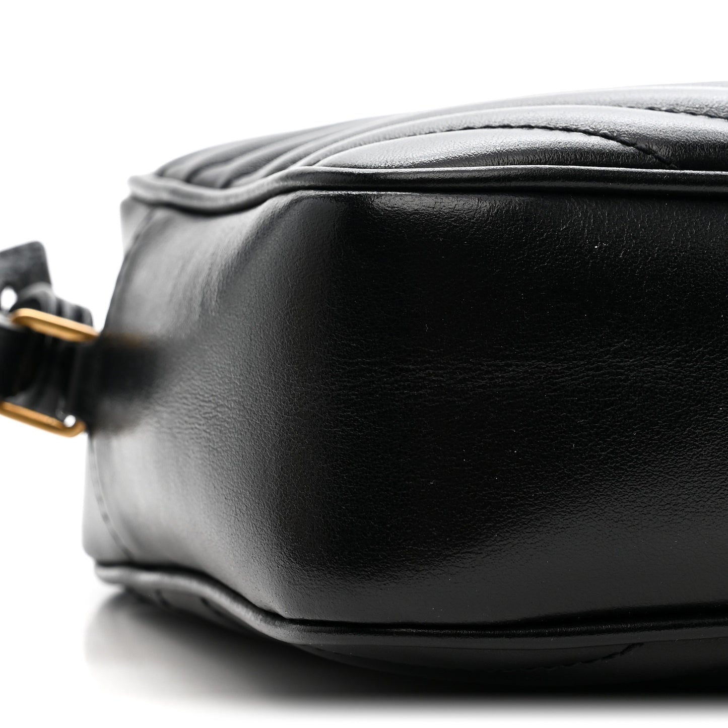 Calfskin Matelasse Monogram Lou Camera Bag Black