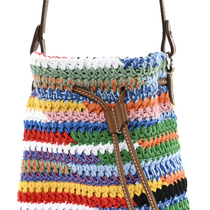 Miu Miu Fabric Crochet Drawstring Pouch Multicolor 8 of 11