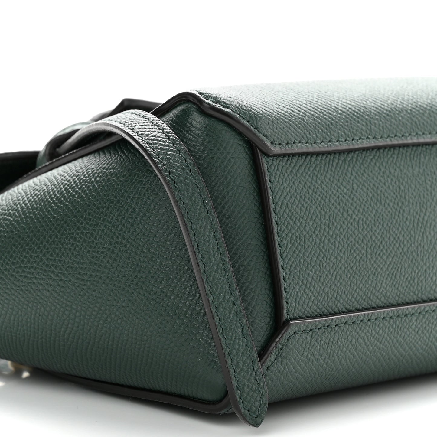 Grained Calfskin Pico Belt Bag Amazone