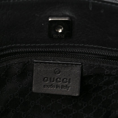 Gucci Denim Calfskin Web Tote Black 6 of 12