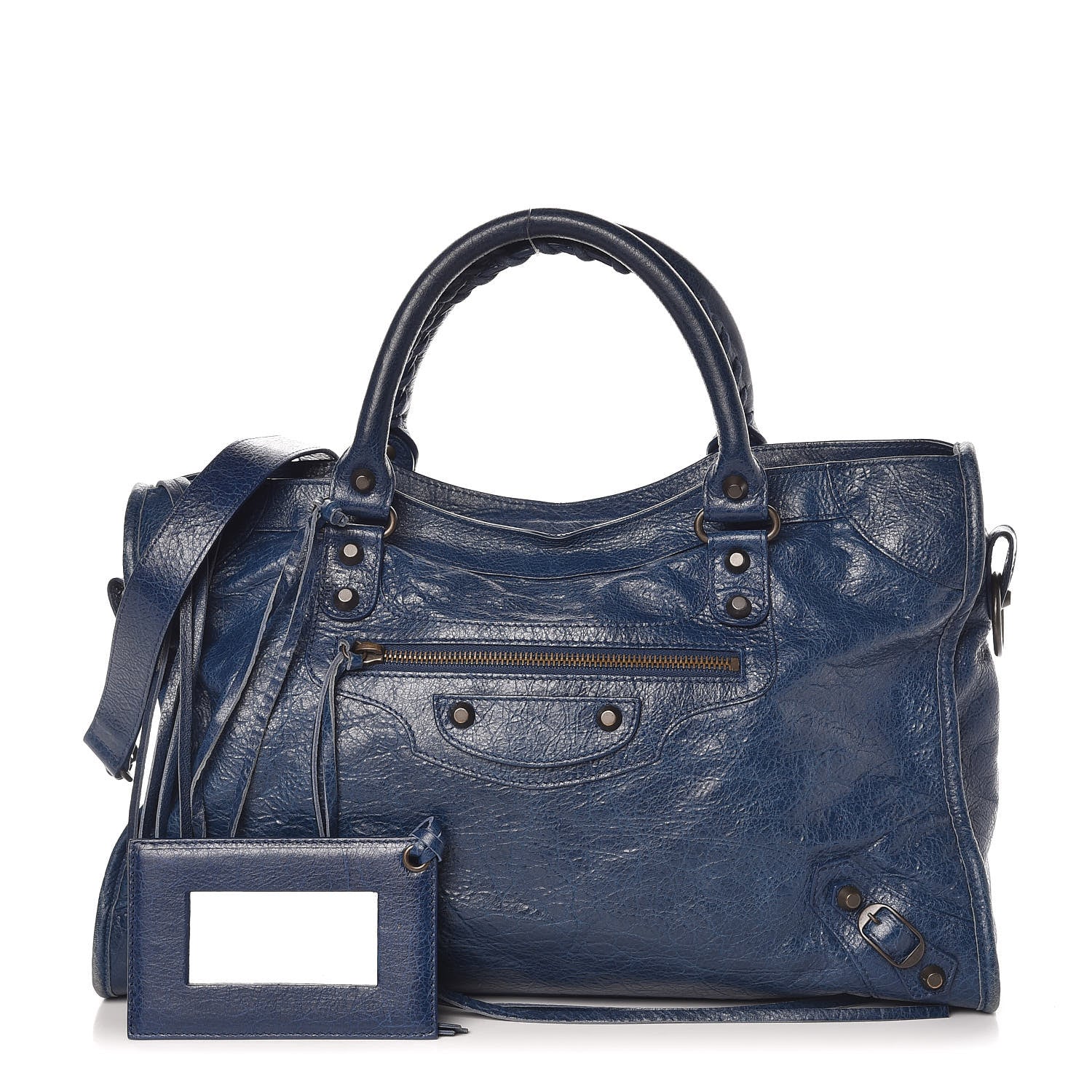 Balenciaga Agneau Classic Hardware City Bleu Mineral 1 of 15