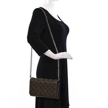 Christian Louboutin Calfskin Spikes Loubinthesky Paloma Clutch Silex 2 of 9