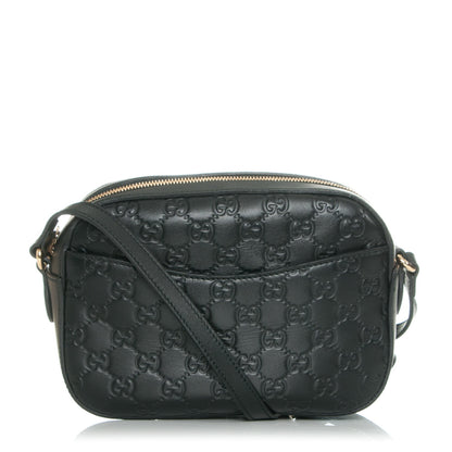Gucci Guccissima Signature Small Camera Bag Black 1 of 7