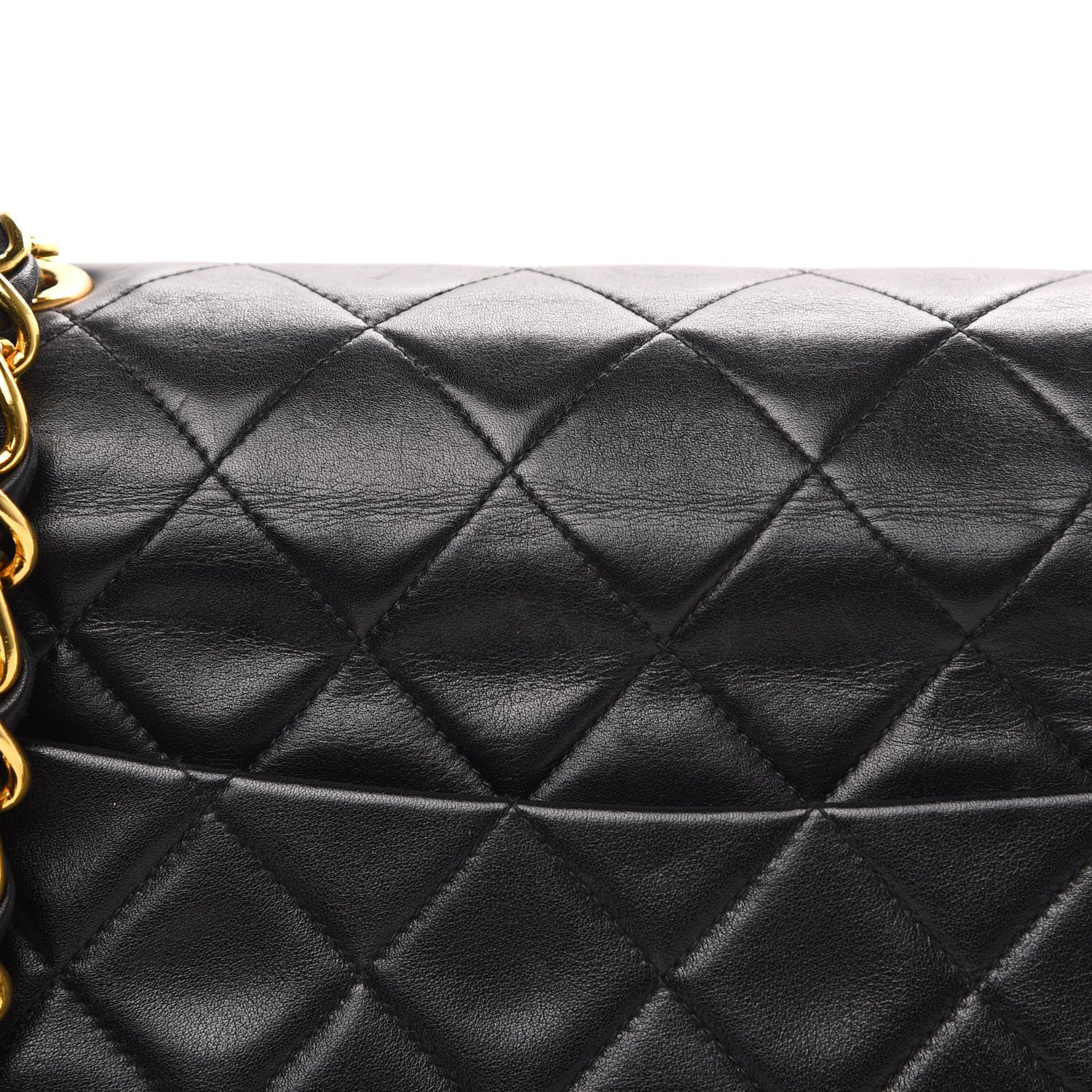 Chanel Lambskin Quilted XL Jumbo Single Flap Black 13 of 14