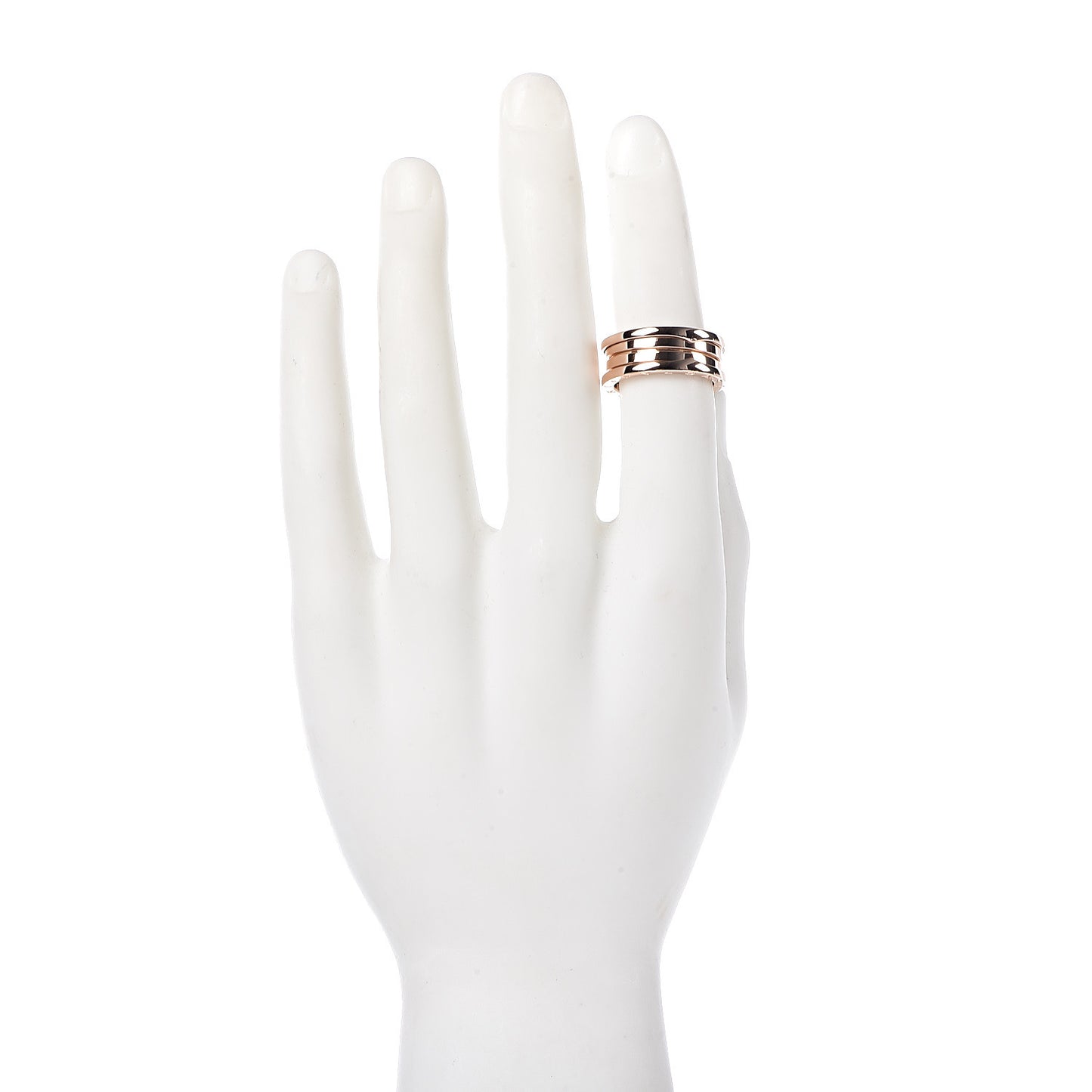 18K Rose Gold B.Zero1 Three-Band Ring 60 9