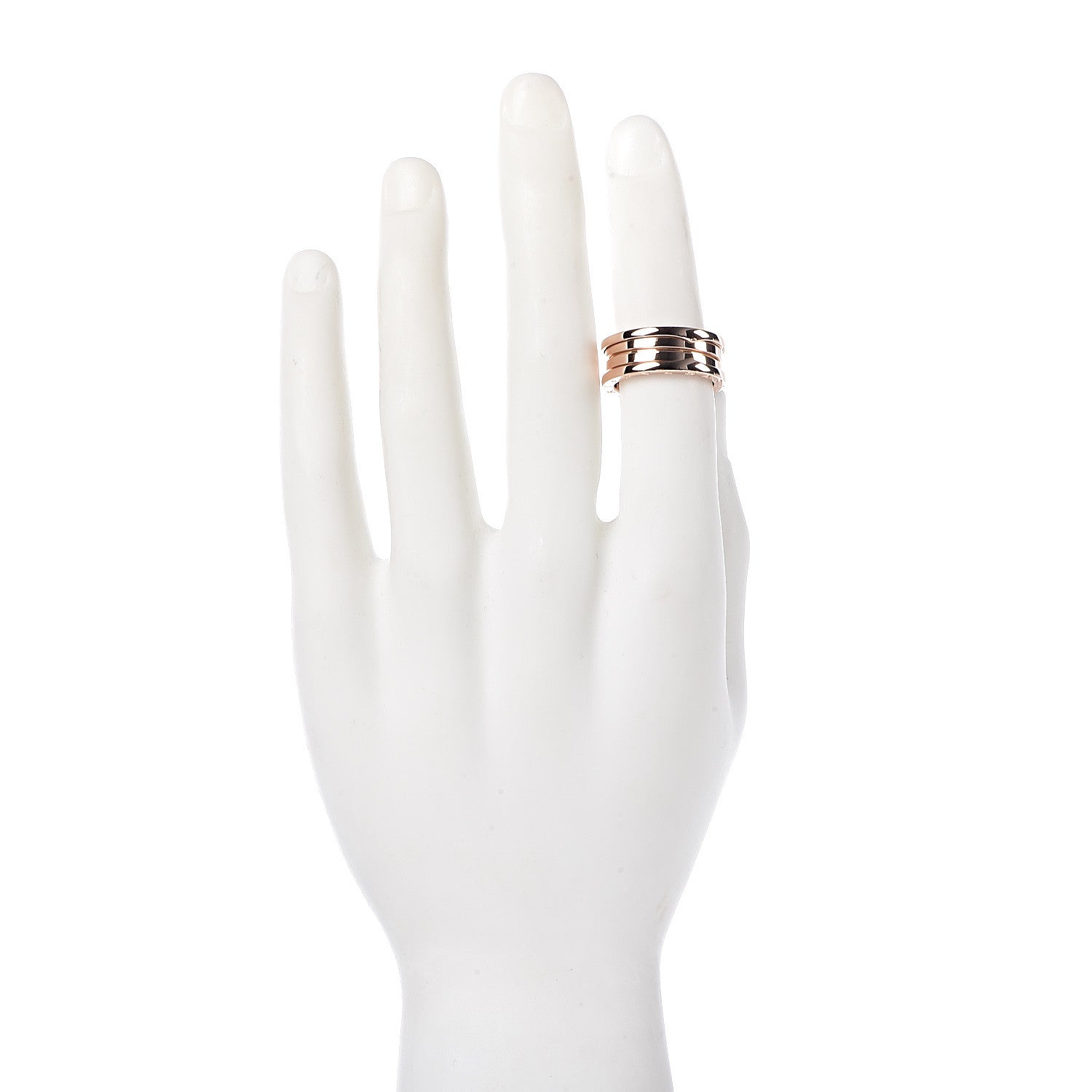 Bulgari 18K Rose Gold B.Zero1 Three-Band Ring 60 9 2 of 6