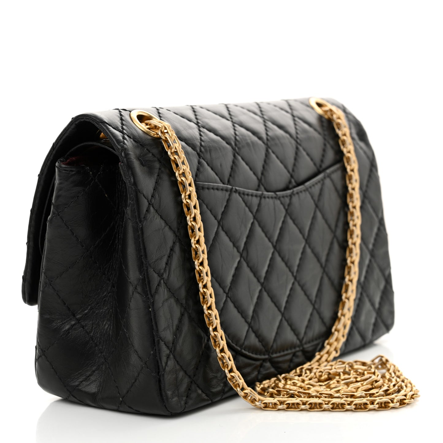 Aged Calfskin Lucky Charms 2.55 Reissue 225 Flap Black