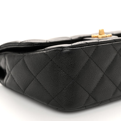 Chanel Caviar Quilted Sweetheart Flap Black 9 of 11