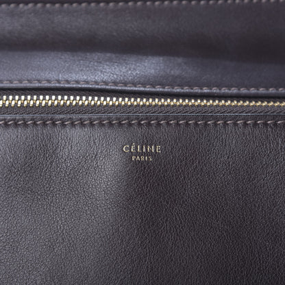 Celine Smooth Calfskin Large Edge Shoulder Bag Brown 8 of 9