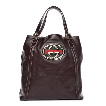 Gucci Calfskin Large Britt Shoulder Bag Dark Brown 1 of 7