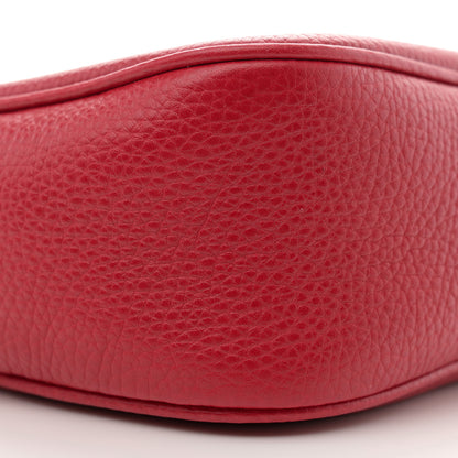 Gucci Pebbled Calfskin Small Soho Disco Bag Tabasco Red 9 of 13