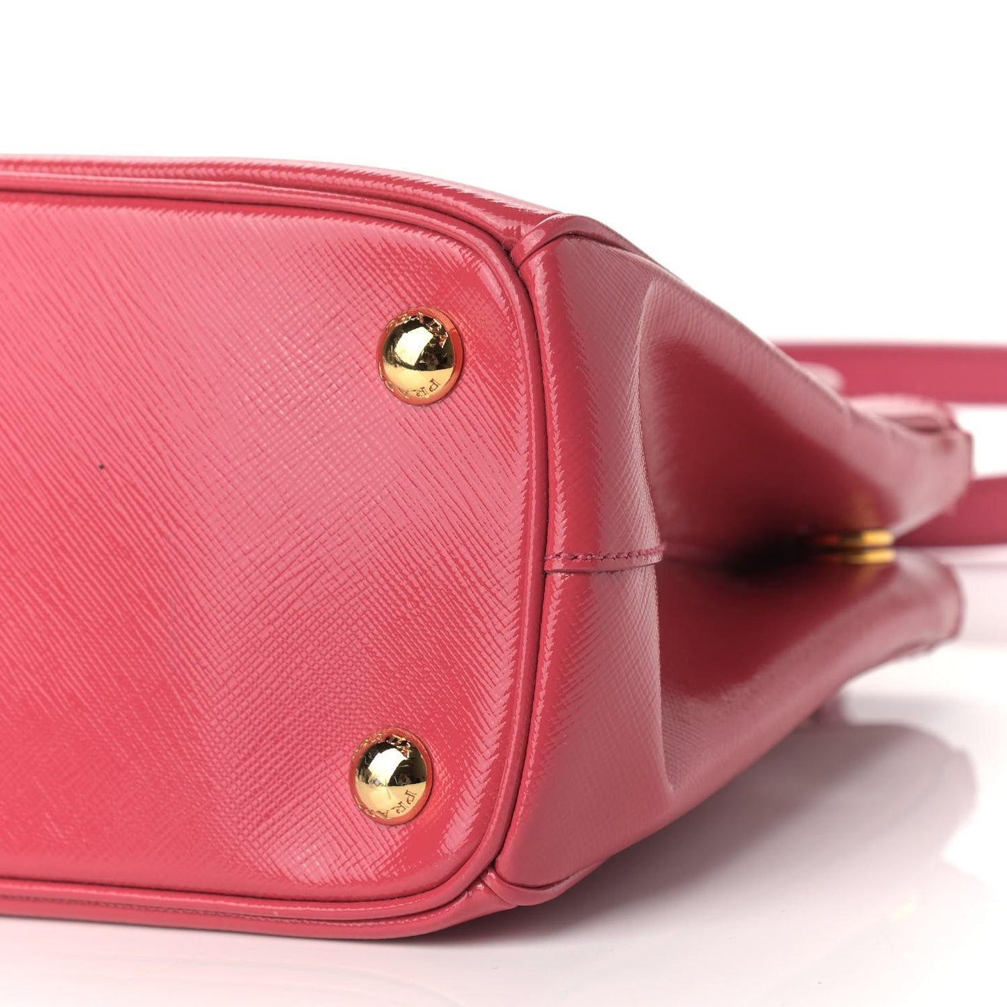 Saffiano Vernice Mini Galleria Double Zip Tote Peonia