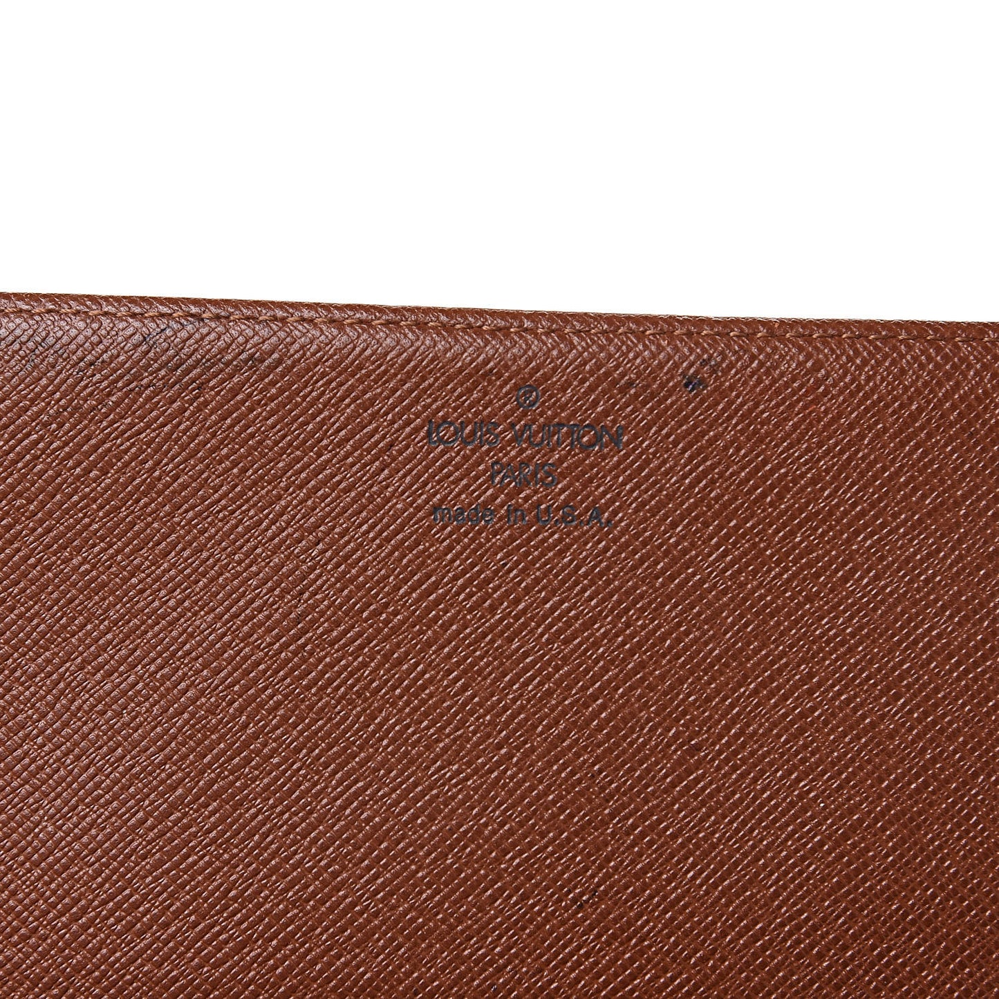 Monogram Simple Checkbook Holder Wallet