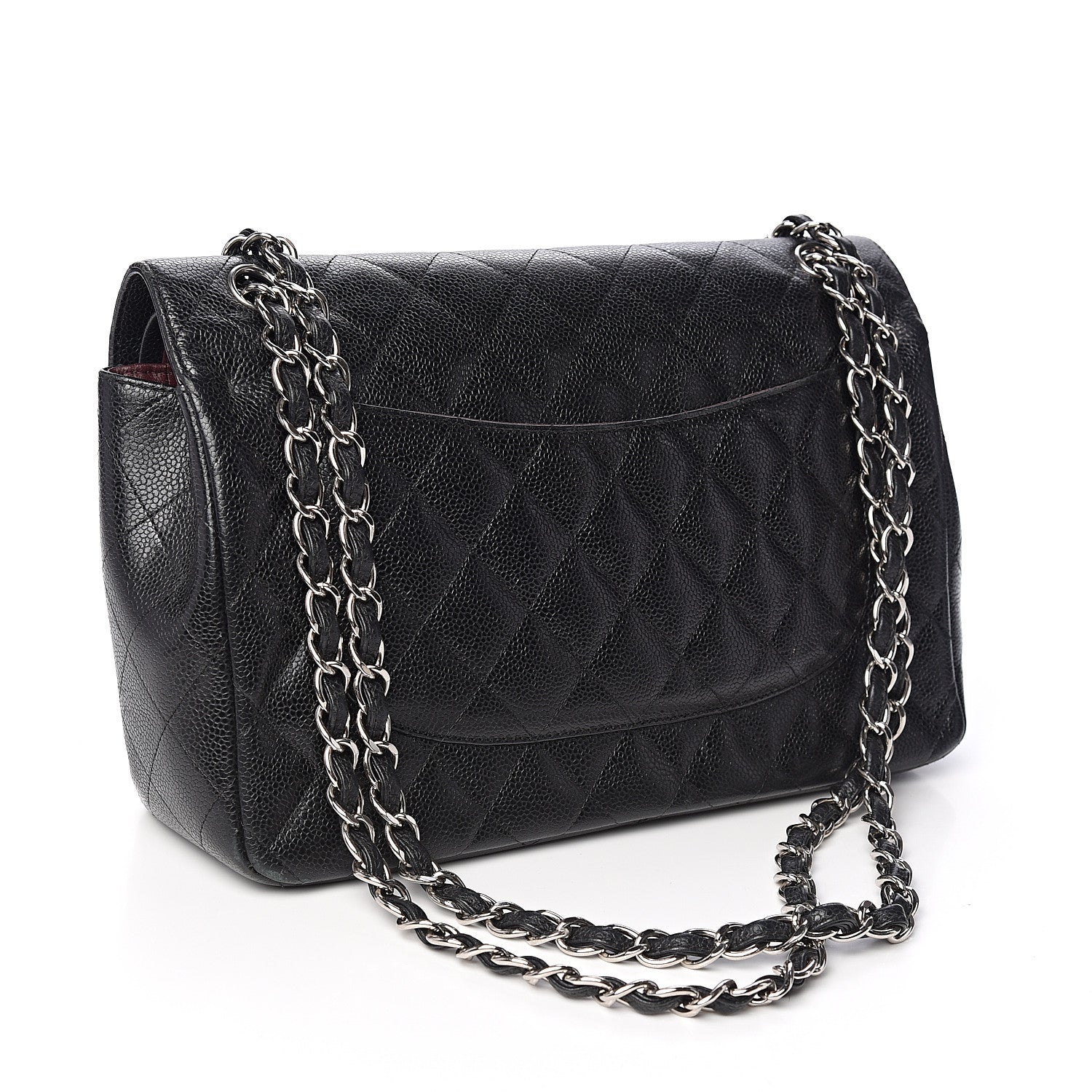 Chanel Caviar Quilted Jumbo Double Flap Black 2 of 14